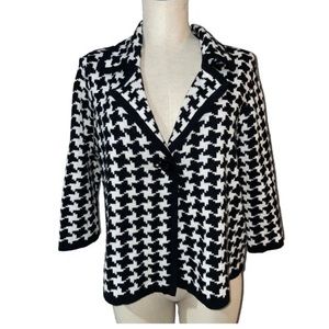 JOSEPHINE CHAUS HOUNDSTOOTH SWEATER